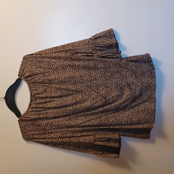 MICHAEL KORS, WOMENS LEAPORD PRINT BLOUSE, 3/4 LENGTH SLEEVES. - Picture 4 of 6